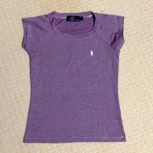 Ralph Lauren Purple Stripe Tee
